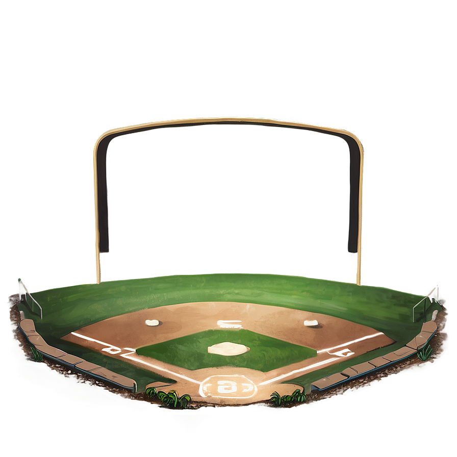 Empty Baseball Field Daytime Png 76 PNG image