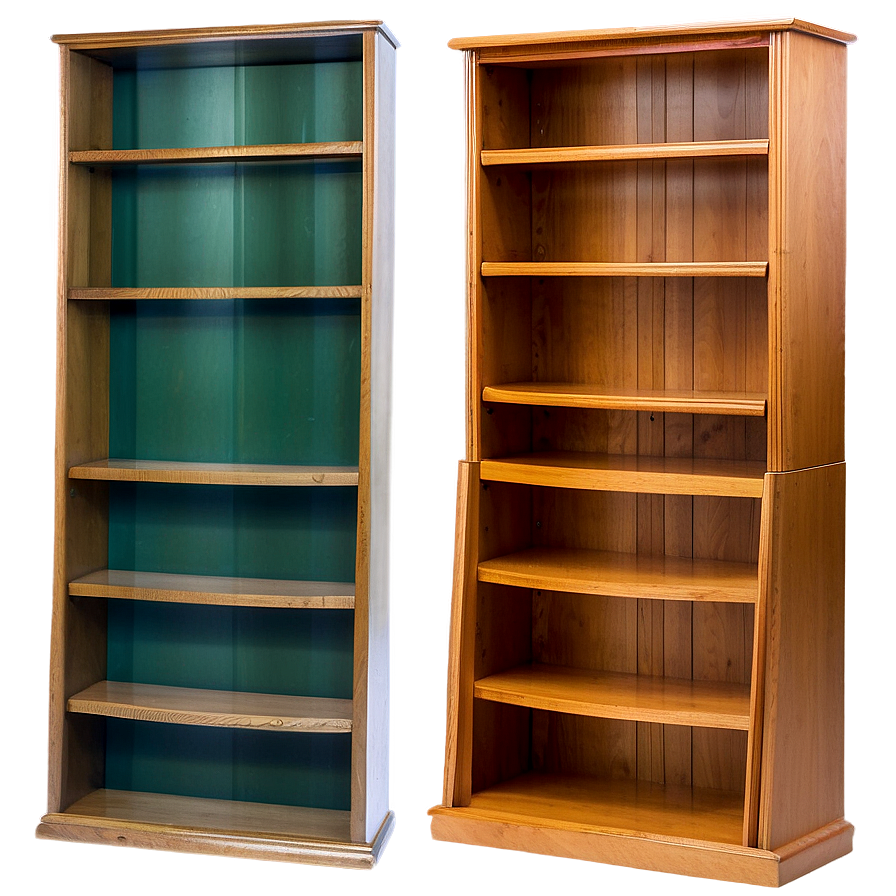 Empty Bookcase Design Png Iqm88 PNG image