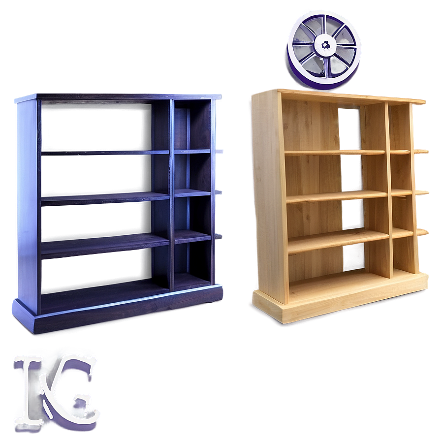 Empty Bookshelf For Living Room Png 1 PNG image