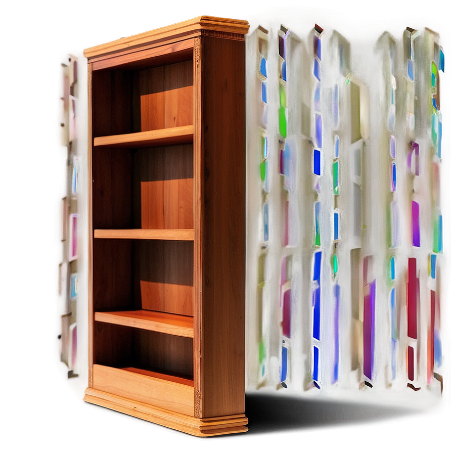 Empty Bookshelf With Cubbies Png 88 PNG image