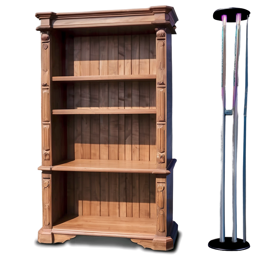 Empty Bookshelf With Cubbies Png Mbj PNG image