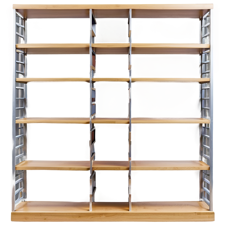 Empty Bookshelf With Cubbies Png Obt PNG image