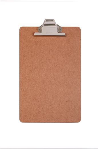 Empty Brown Clipboard PNG image