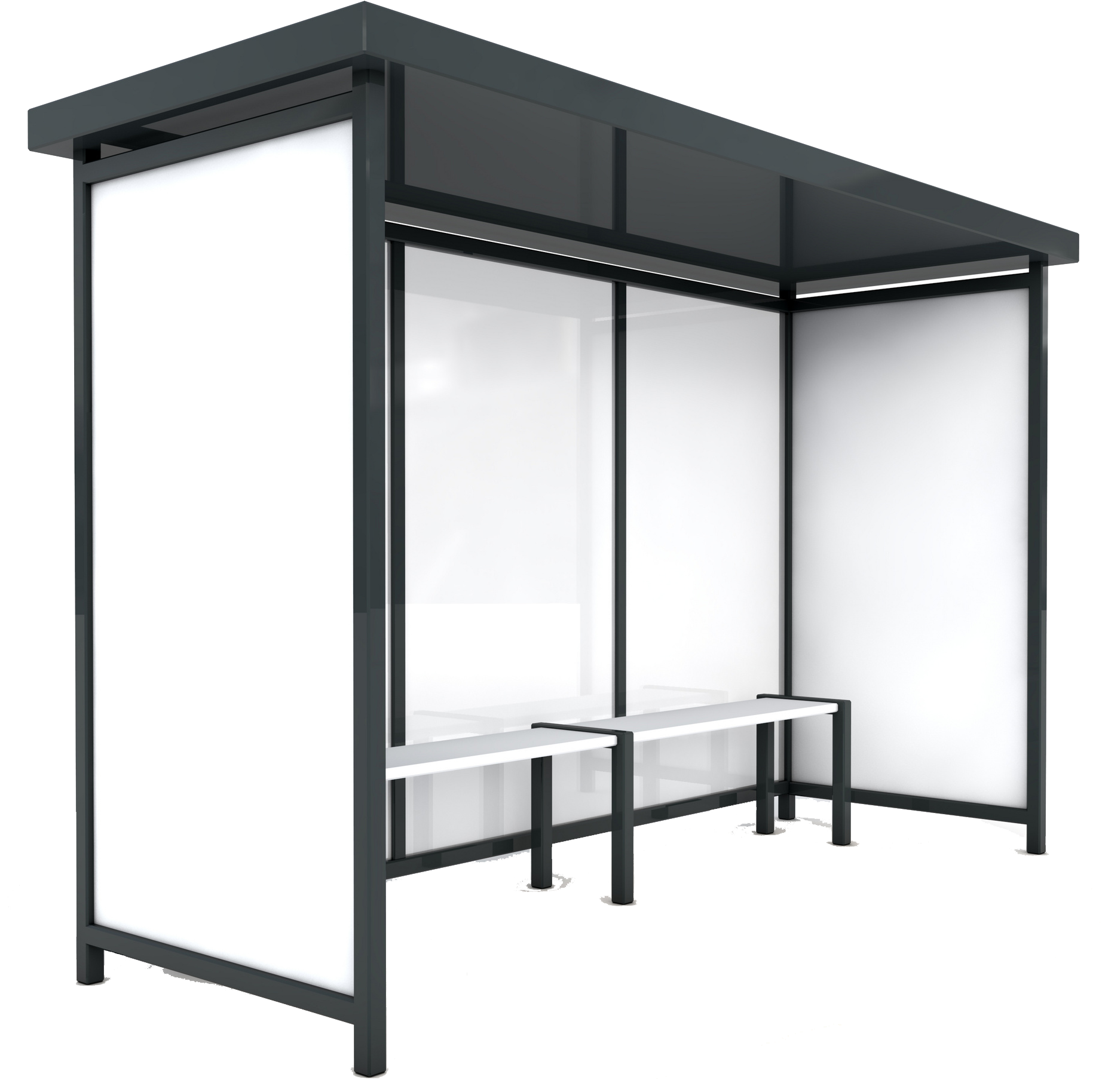 Empty Bus Shelter Advertisement PNG image