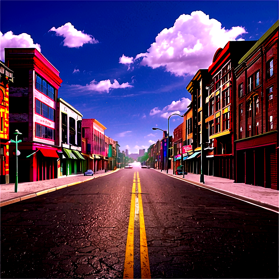 Empty City Street Png Kqw PNG image