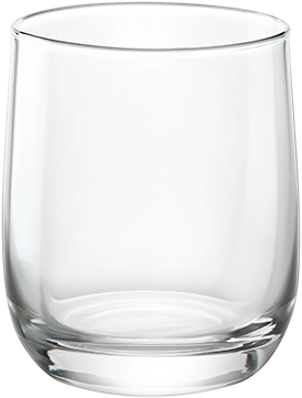 Empty Clear Water Glass PNG image