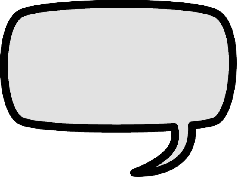 Empty Comic Speech Bubble PNG image