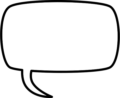 Empty Comic Speech Bubble PNG image