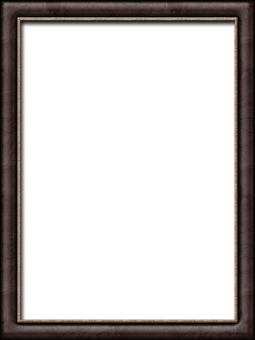 Empty Dark Wooden Frame PNG image