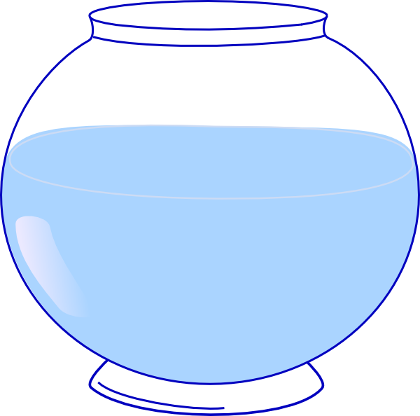 Empty Fishbowl Illustration PNG image