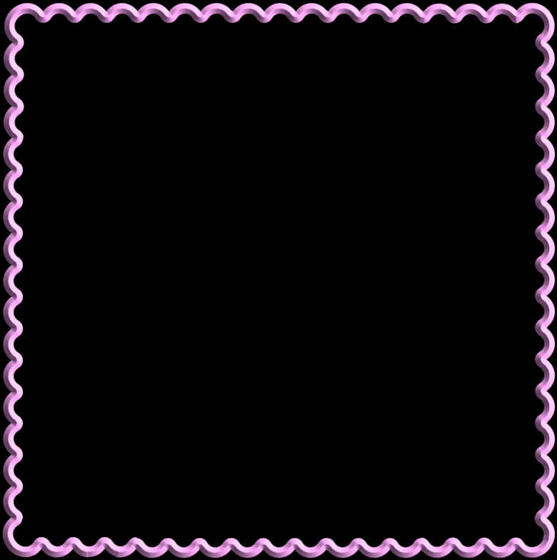 Empty Frame Pink Scalloped Edge PNG image