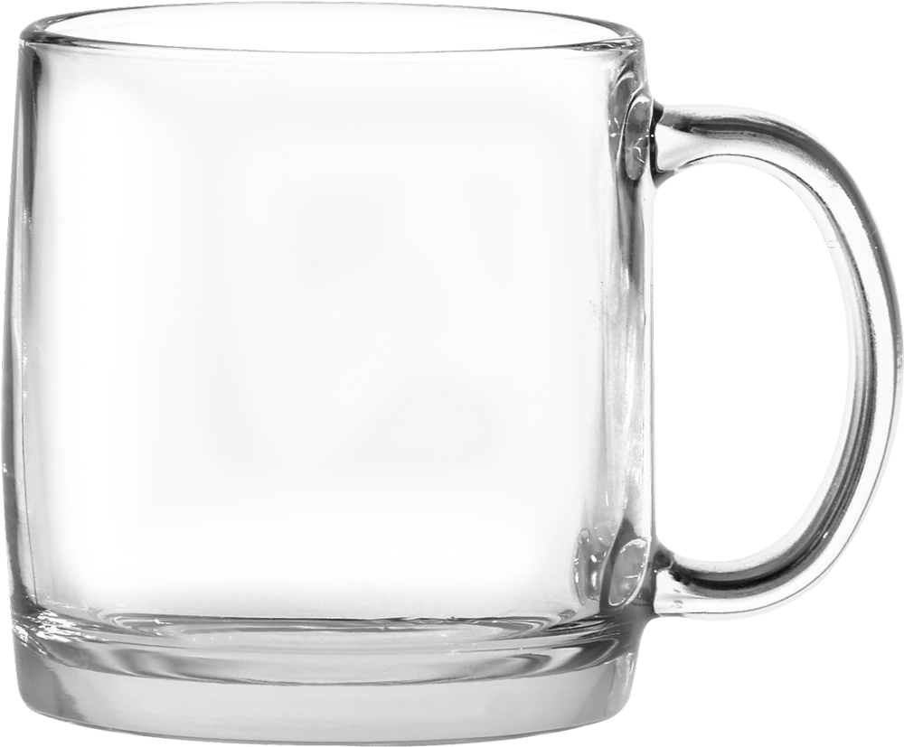 Empty Frosted Glass Mug PNG image