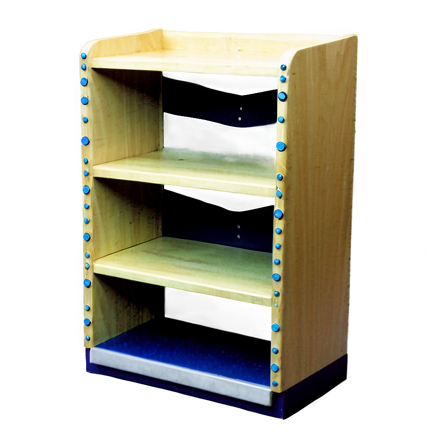 Empty Library Shelf Png 06272024 PNG image