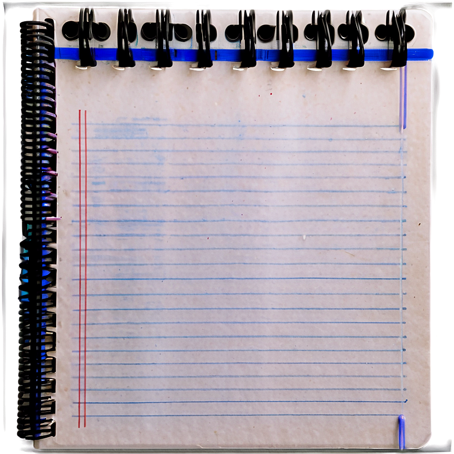 Empty Notebook Paper Png 35 PNG image