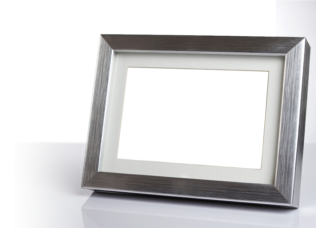 Empty Picture Frameon Table PNG image