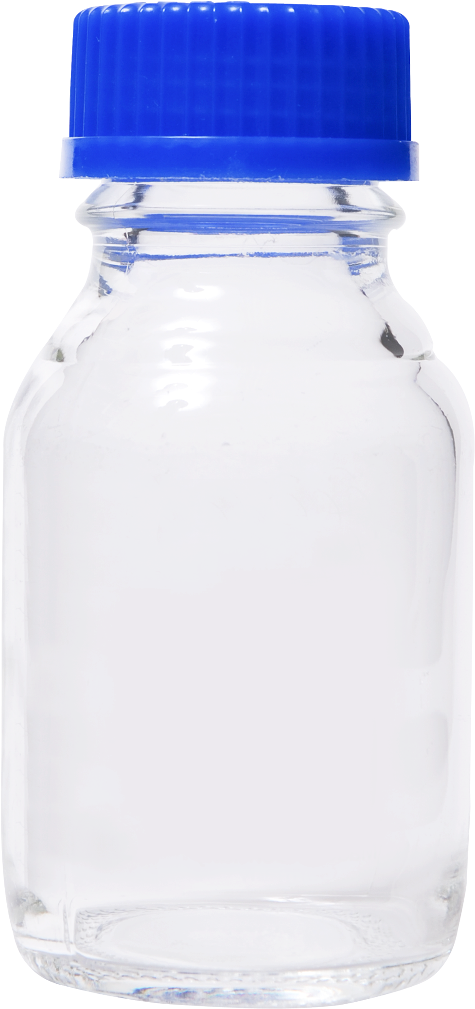 Empty Plastic Bottlewith Blue Cap PNG image