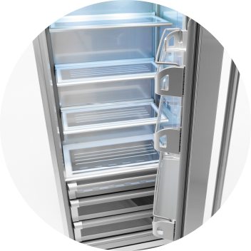 Empty Refrigerator Interior PNG image