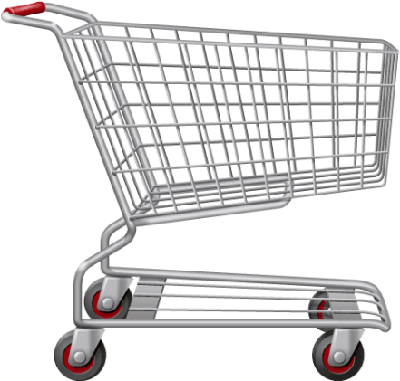 Empty Shopping Cart PNG image