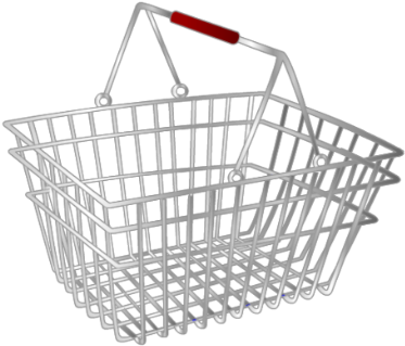 Empty Shopping Cart3 D Render PNG image