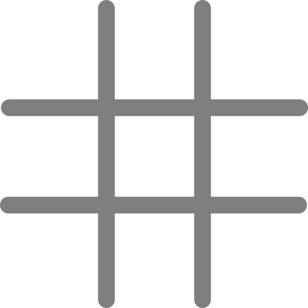 Empty Tic Tac Toe Board PNG image