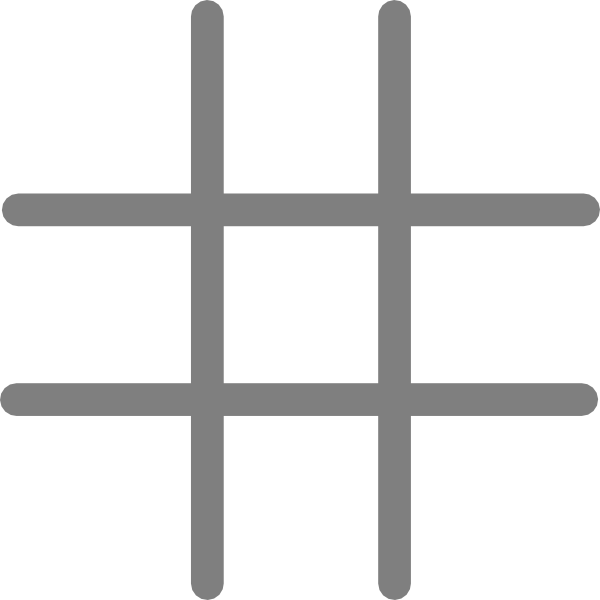 Empty Tic Tac Toe Board PNG image