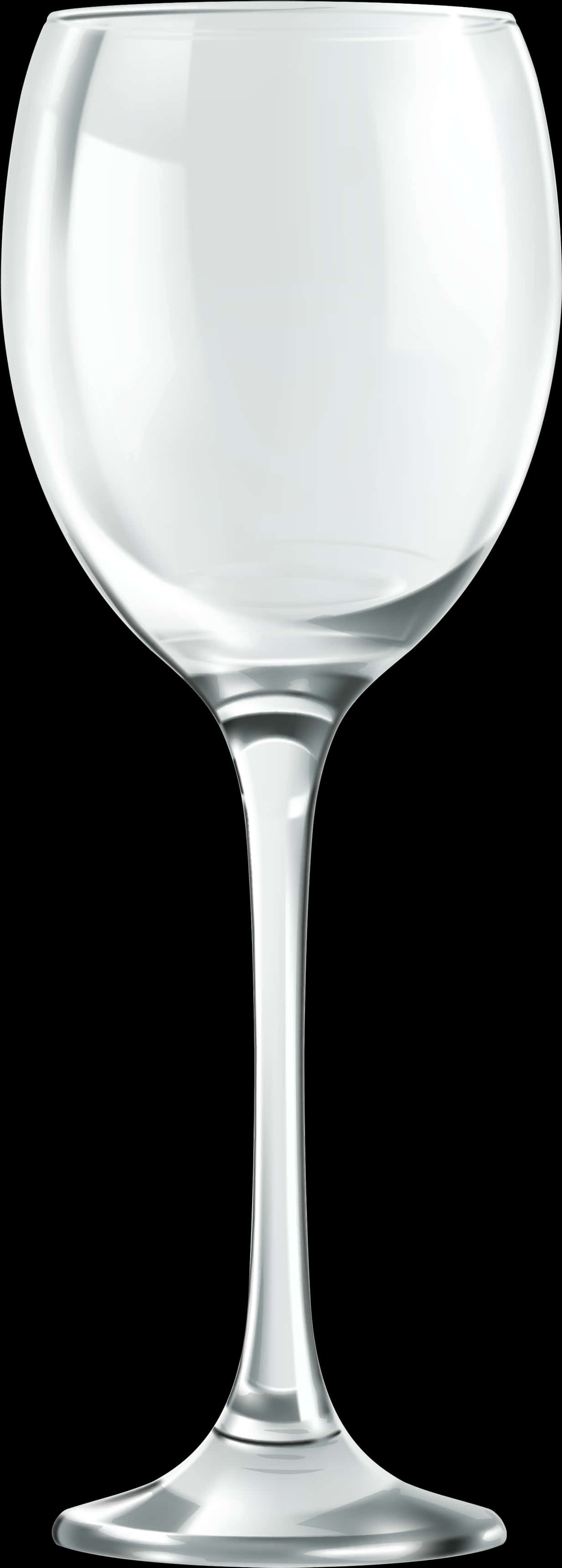 Empty Wine Glass Clear Background PNG image