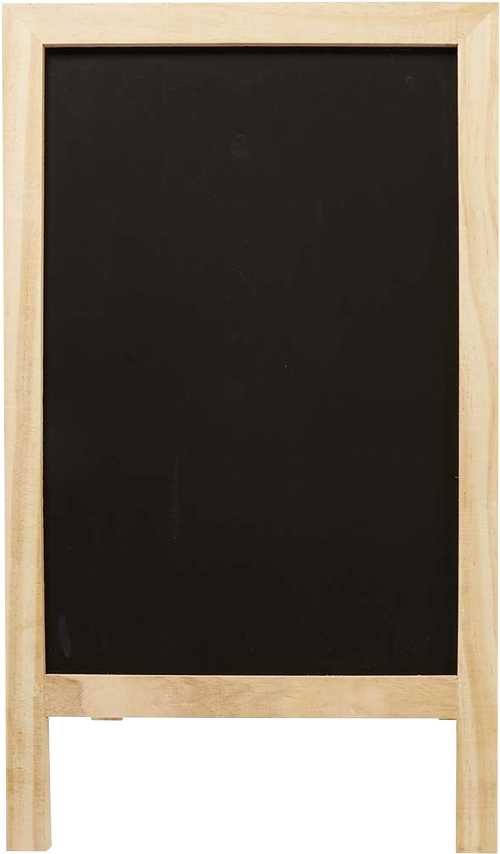 Empty Wooden Frame Blackboard PNG image