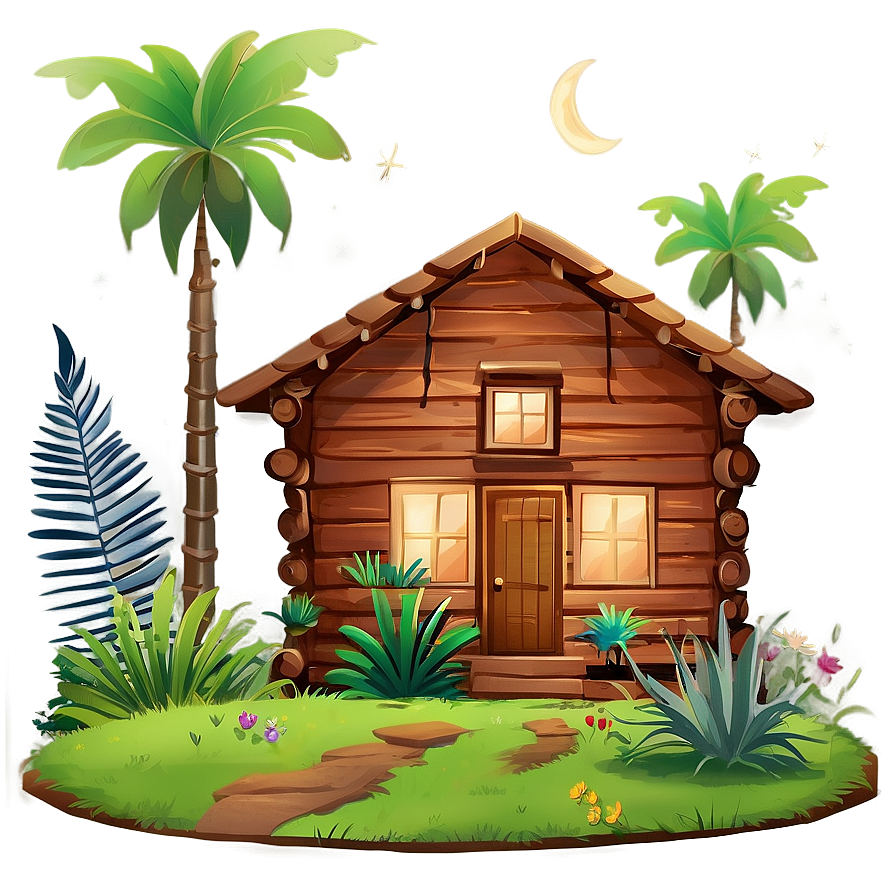 Encanto House Cozy Night Png Tro PNG image