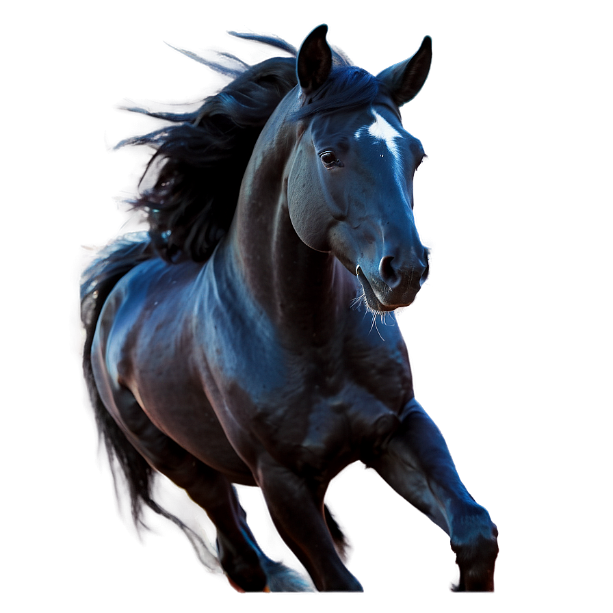 Enchanted Black Horse Magic Png 73 PNG image