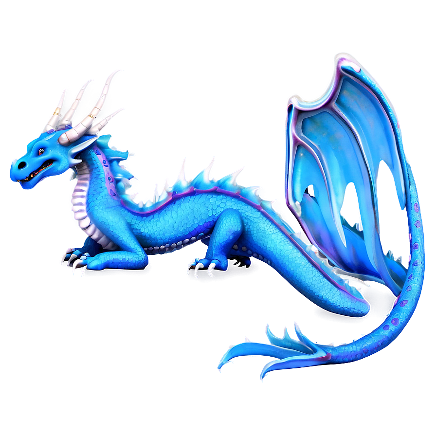 Enchanted Blue Dragon Png Vvp82 PNG image