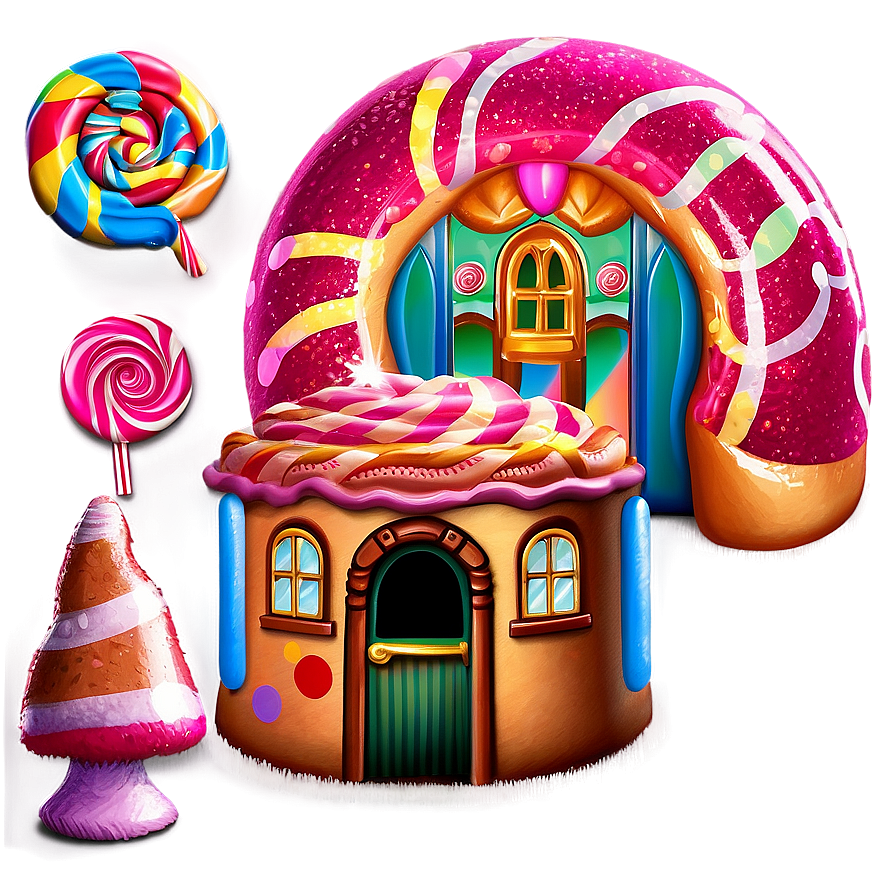 Enchanted Candy Land Setting Png 32 PNG image