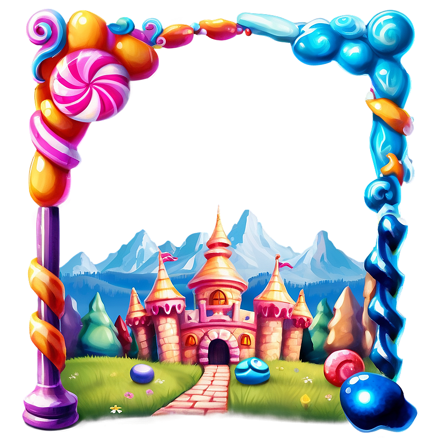 Enchanted Candyland Kingdom Png 06202024 PNG image