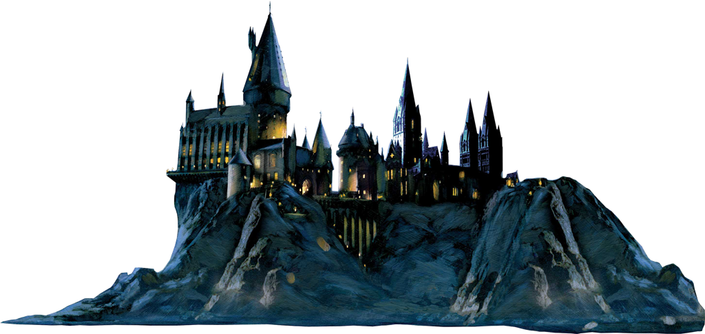 Enchanted_ Castle_ Nighttime_ Silhouette PNG image