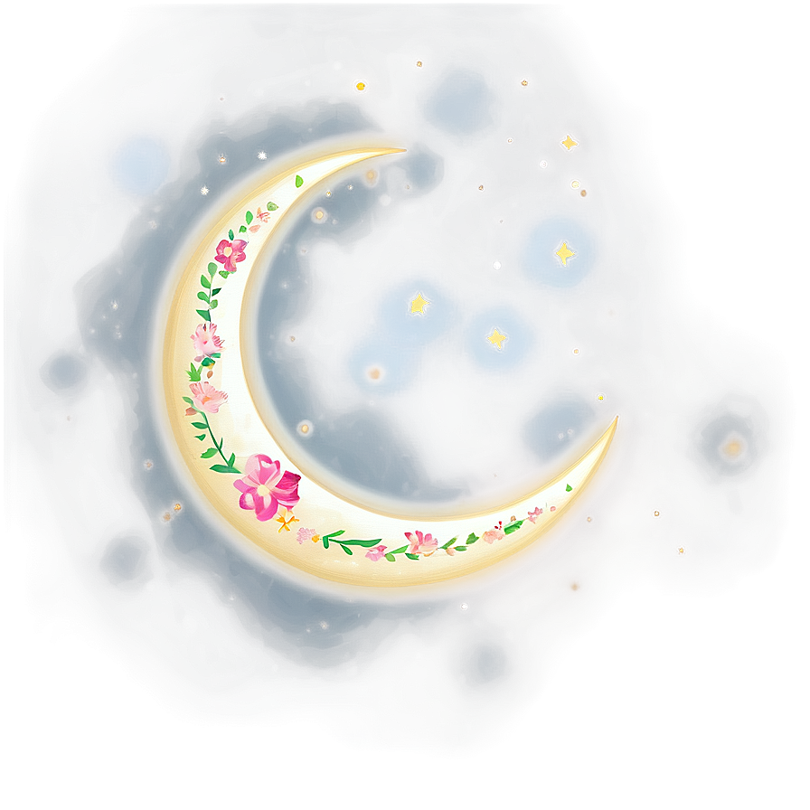 Enchanted Crescent Moon Png 05212024 PNG image