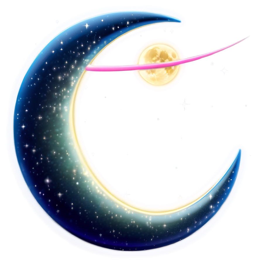 Enchanted Crescent Moon Png Kkl PNG image