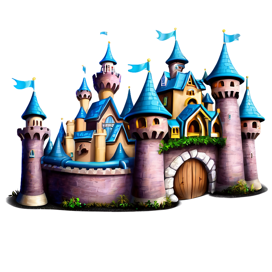 Enchanted Disney Castle Artwork Png Jei73 PNG image