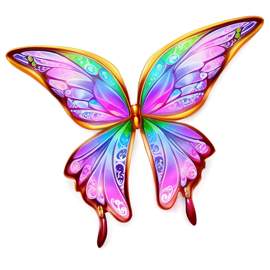 Enchanted Fairy Wings Illustration Png 83 PNG image