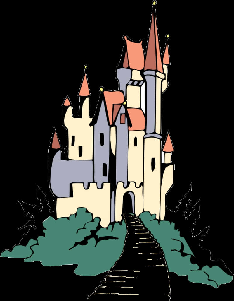 Enchanted_ Fairytale_ Castle PNG image