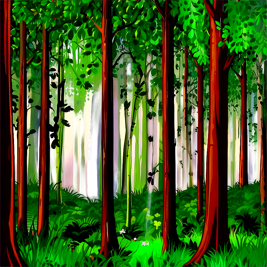 Enchanted Forest Background Clipart Png 06262024 PNG image