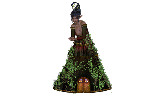 Enchanted Forest Fairy House PNG image