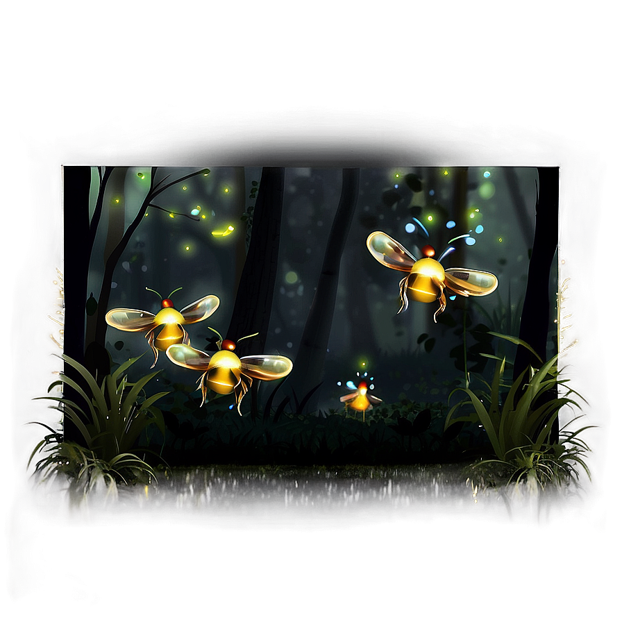 Enchanted Forest Fireflies Png 56 PNG image