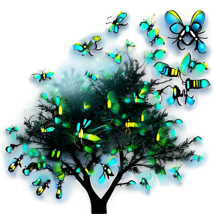 Enchanted Forest Fireflies Png 91 PNG image