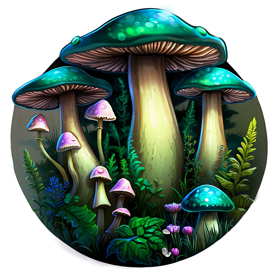 Enchanted Forest Fungi Png 15 PNG image