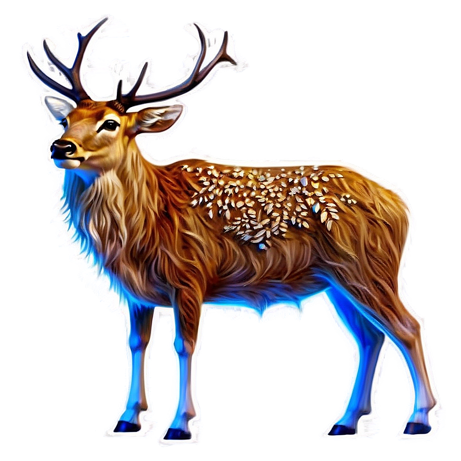 Enchanted Forest Stag Png 06292024 PNG image