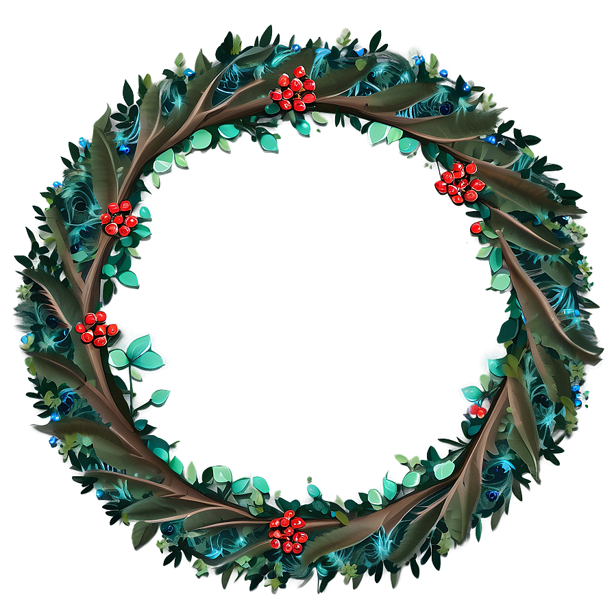 Enchanted Forest Wreath Png 05242024 PNG image