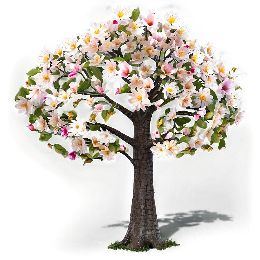 Enchanted Garden Flower Tree Png 06282024 PNG image