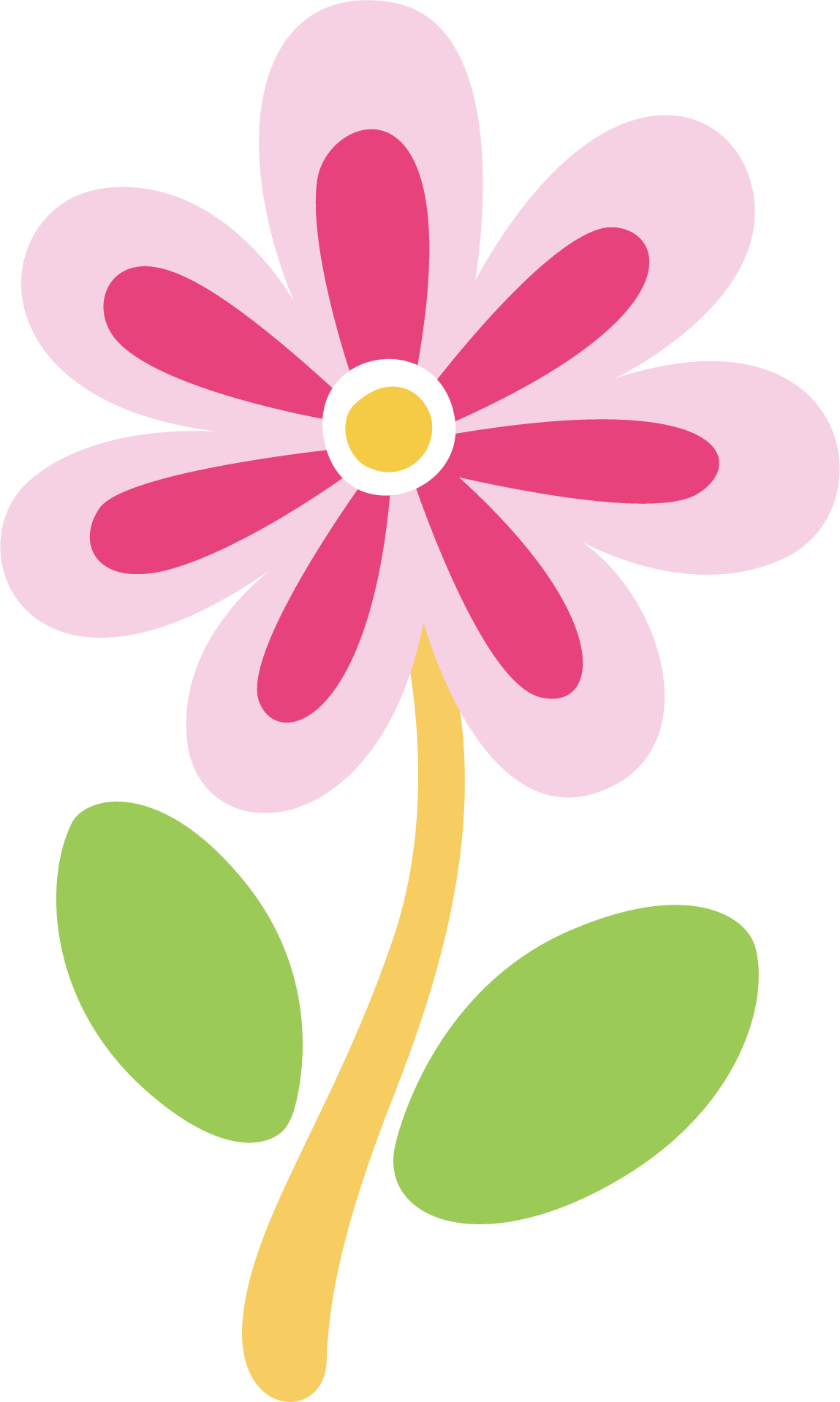 Enchanted Garden Pink Flower Graphic PNG image