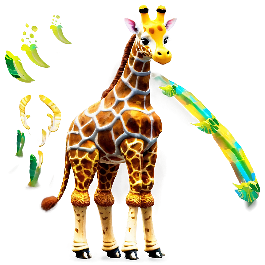 Enchanted Giraffe Scene Png 86 PNG image