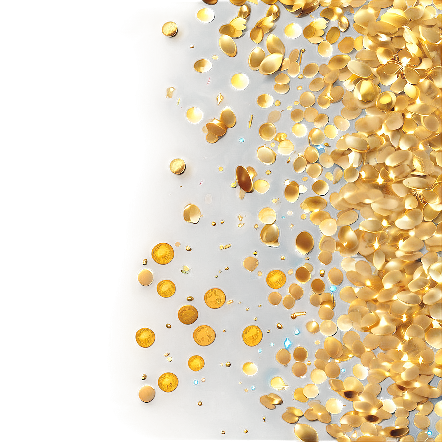 Enchanted Golden Confetti Png 45 PNG image