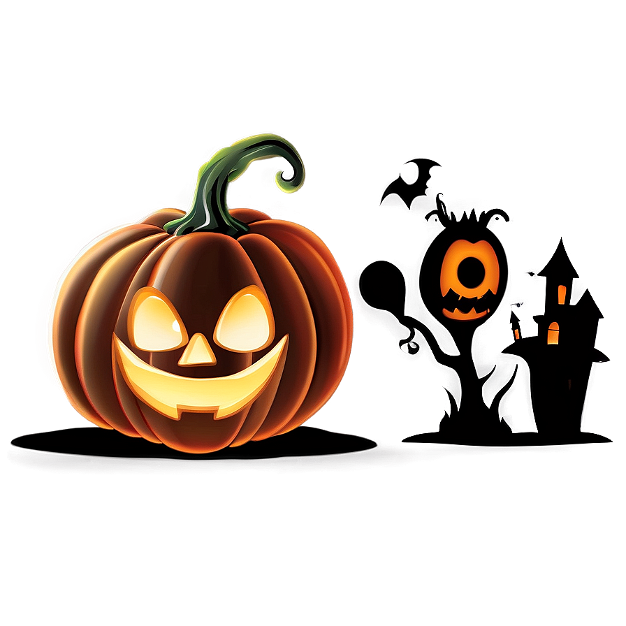 Enchanted Halloween Cartoon Night Png 06252024 PNG image